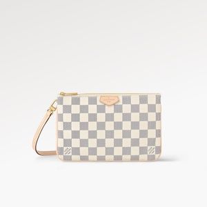 Louis Vuitton Double Zip Pochette like new with box. No flaws.